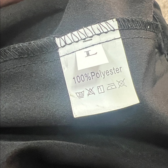 New Black Cami Mini Dress Spaghetti Straps Chick Minimalist Y2K Staple Goth L - Picture 6 of 13